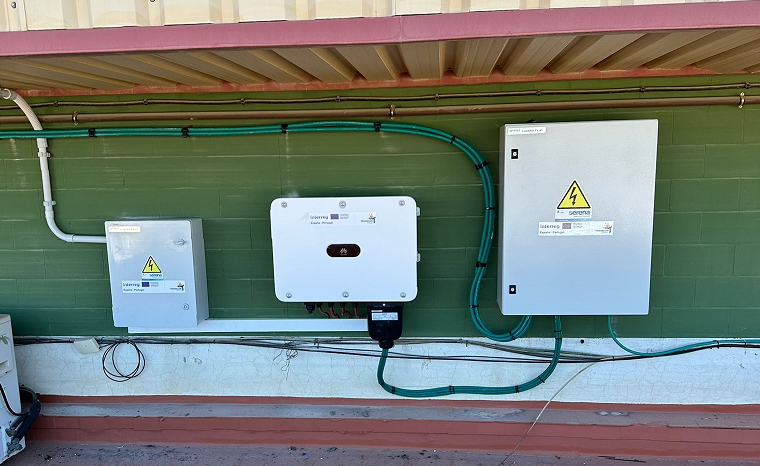 Cuadros eléctricos de la instalación fotovoltaica de Almendralejo